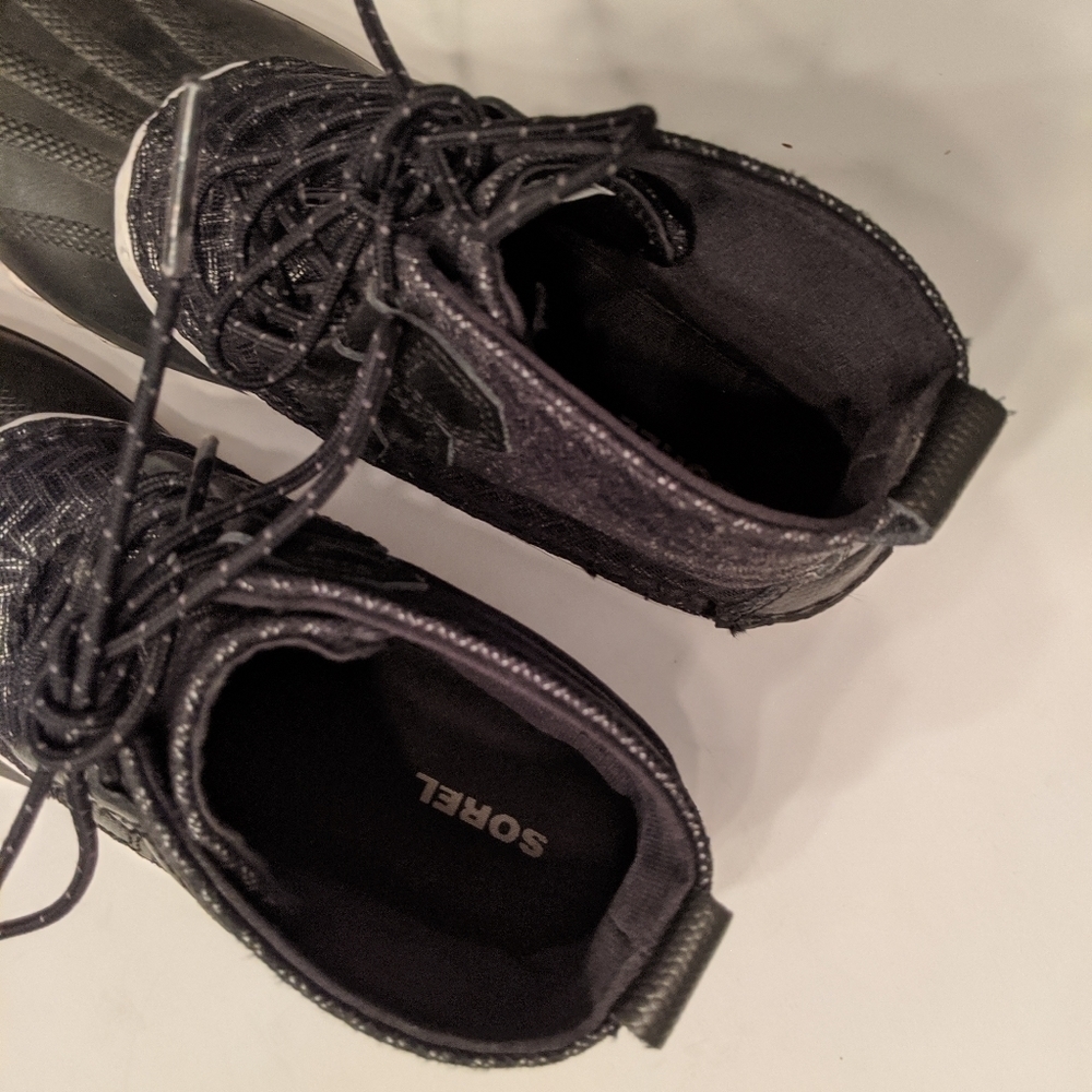 Sorel herringbone‎ out and about winter snow boots black - Picture 4 of 7